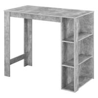 En.casa Bartisch Küchentisch in verschiedenen Farben 105,5x120x60cm grau