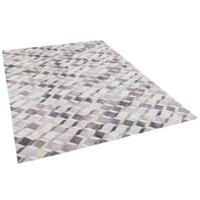 Pergamon Kunstfaser Patchwork Tierfell 3D Optik grau/beige Gr. 80 x 150