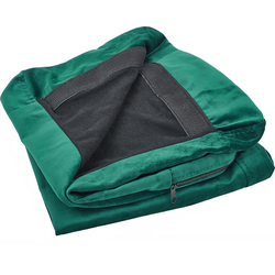 Hoes voor fauteuil fluweel groen BERNES