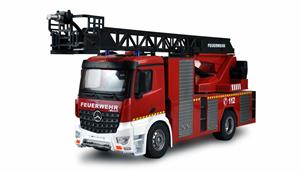 22502 Mercedes-Benz Feuerwehr-Drehleiterfahrzeug - Lizenzfahrzeug 1:18 RC truck 100% RTR Incl. accu en laadkabel