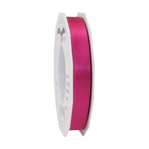 1x Luxe hobby/decoratie fuchsia roze satijnen sierlinten 1,5 cm/15 mm x 25 meter -