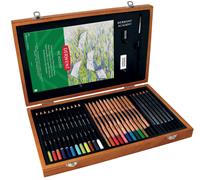 Derwent Academy kleurpotloden, set van 30 potloden, verpakt in houten box