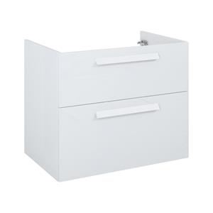 Elita wastafelonderkast Ness 72cm 2 laden hoogglans wit
