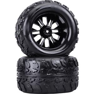 Reely 1:10 Monstertruck Kompletträder Schwarz 2St.