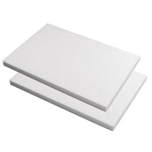 Rayher hobby materialen 10x stuks piepschuim knutsel plaat/platen van 20 x 30 x 2 cm -