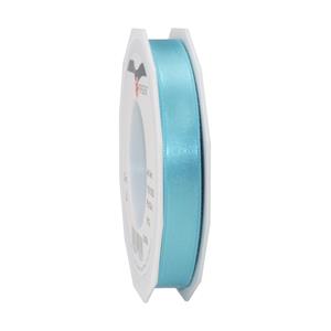 1x Luxe hobby/decoratie turquoise satijnen sierlinten 1,5 cm/15 mm x 25 meter -