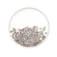 Glorex Hobby 15x stuks metallic sieraden maken kralen in het zilver van 8 mm -