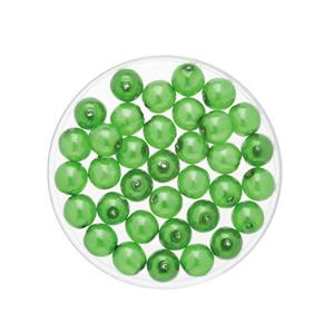 50x stuks sieraden maken Boheemse glaskralen in het transparant groen van 6 mm -