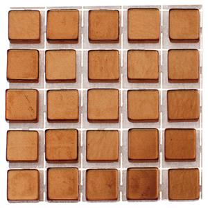 Glorex Hobby 119x stuks mozaieken maken steentjes/tegels kleur brons 5 x 5 x 2 mm -