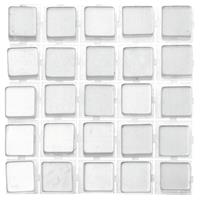 119x stuks mozaieken maken steentjes/tegels kleur grijs 5 x 5 x 2 mm -