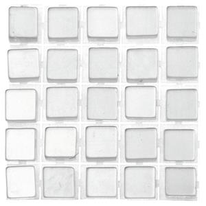 Glorex Hobby 119x stuks mozaieken maken steentjes/tegels kleur grijs 5 x 5 x 2 mm -