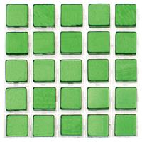 Glorex Hobby 119x stuks mozaieken maken steentjes/tegels kleur groen 5 x 5 x 2 mm -