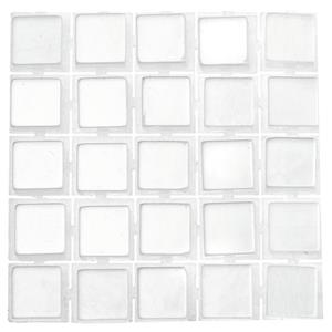 119x stuks mozaieken maken steentjes/tegels kleur wit 5 x 5 x 2 mm -