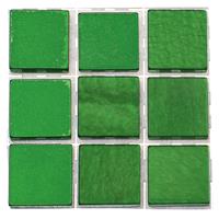 Glorex Hobby 252x stuks mozaieken maken steentjes/tegels kleur groen 10 x 10 x 2 mm -