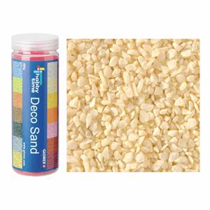 Grof decoratie zand/kiezels creme wit 500 gram -