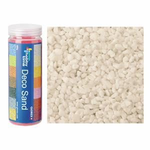 Fijn decoratie zand/kiezels creme wit 480 gram -