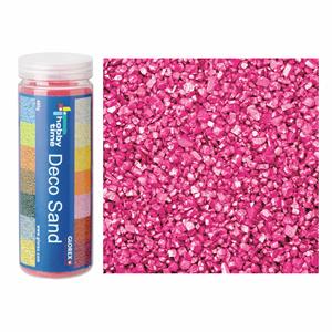 Fijn decoratie zand/kiezels roze 480 gram -