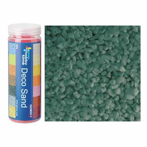 Fijn decoratie zand/kiezels turquoise 480 gram -