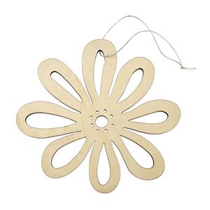 Glorex Hobby Houten vromen decoratie hanger van een bloem van 17 x 16 cm -