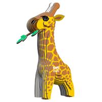 Eugy Giraffe Junior 9,5 X 7 Cm Karton Gelb Zum Selbermachen