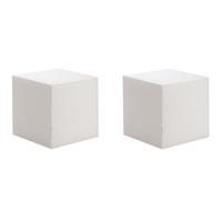 3x stuks piepschuim hobby knutselen vormen/figuren kubus 15 x 15 cm -