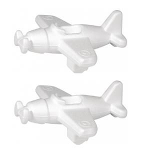 Rayher hobby materialen 3x stuks piepschuim vormen/figuren vliegtuig 16 cm -