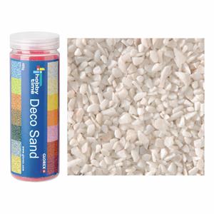 3x busjes grof decoratie zand/kiezels wit 500 gram -