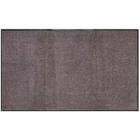 Misento Fußmatte Waschbar Taupe 90 x 150 cm Schmutzfangmatte Fußabtreter Türmatte Matte Gummi