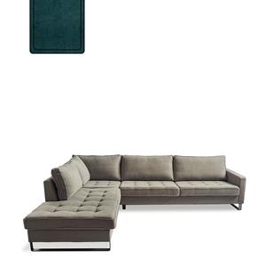 Rivièra Maison Loungebank 'West Houston' Links, Velvet, kleur Petrol