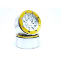 Metsafil 1:10 Crawler Felgen Gear Silber/Gold 1 Paar