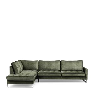 Rivièra Maison Loungebank 'West Houston' Links, Velvet, kleur Ivy