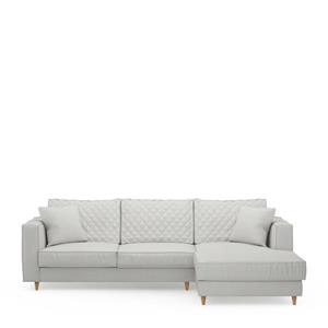 Rivièra Maison Loungebank 'Kendall' Rechts, Washed Cotton, kleur Ash Grey