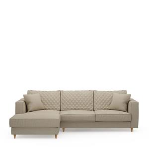 Rivièra Maison Loungebank 'Kendall' Links, Oxford Weave, kleur Flanders Flax