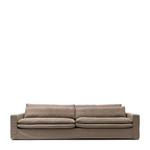 Rivièra Maison Bank 'Continental' XL, Washed Cotton, kleur Natural