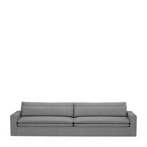 Rivièra Maison Bank 'Continental' XL, Washed Cotton, kleur Grey