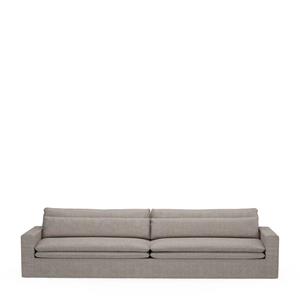 Rivièra Maison Bank 'Continental' XL, Washed Cotton, kleur Stone