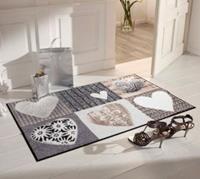Salonloewe Fußmatte grau/beige Gr. 50 x 75