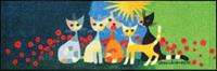 Rosina Wachtmeister Fußmatte Una bella compagna bunt Gr. 50 x 75