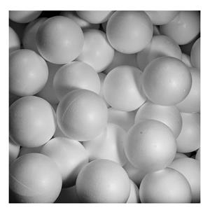 Rayher hobby materialen 30x stuks hobby/DIY piepschuim ballen/bollen 5 cm -