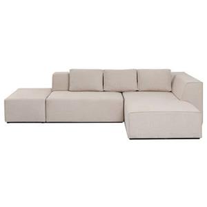 Kare Design Hoekbank Infinity Ottoman Rechts Creme