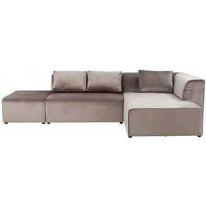 Kare Design Hoekbank Infinity Velvet Rechts Taupe