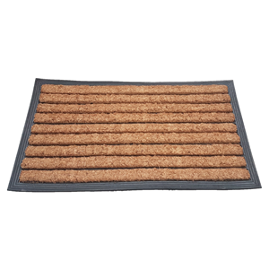 ivol Deurmat rubber/kokos 40x70 cm - Streep