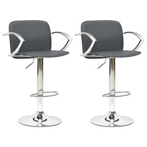 vidaXL Barhocker 2 Stk.  Grau