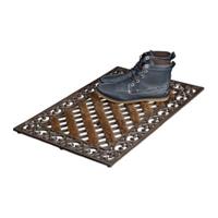Relaxdays Fußabtreter Gusseisen bronze
