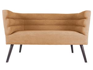 Leitmotiv bank Explicit, suede look, okergeel