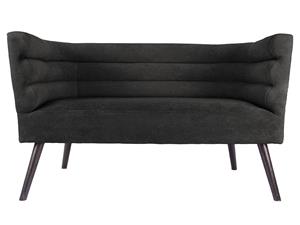 Leitmotiv bank Explicit, suede look, zwart