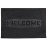 RELAXDAYS Gummi Fußmatte WELCOME 60 x 40 cm Fußabtreter aus 100% Gummimaterial mit Anti-Rutsch Schmutzfangmatte zum Füße Abtreten Outdoor Gummimatte als
