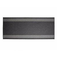 FLOORDIREKT Bettumrandung Natura Anthrazit 1 Läufer 80x300 cm + 2 Brücken je 80x150 cm