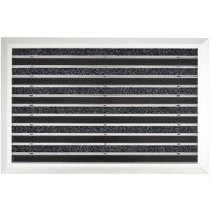 FLOORDIREKT Optimum Mat Alumatte mit Bürsten und Teppicheinlage 39x60 cm