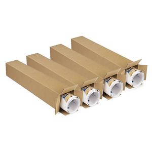 Shoppartners 4x stuks lange Teckelbox dozen 80 x 10 x 10 cm -